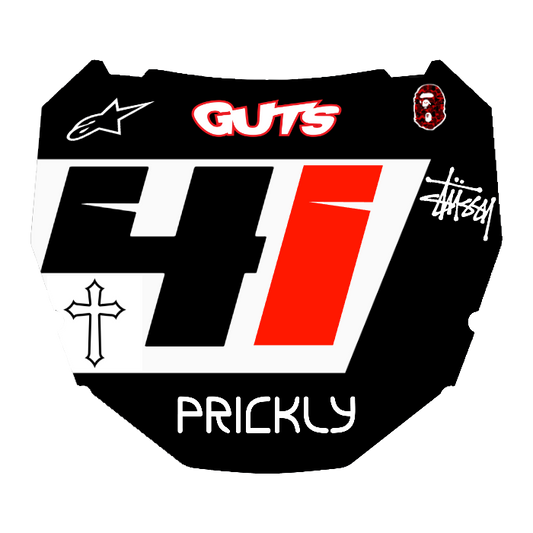 CUSTOM ODI NUMBER PLATE DECAL