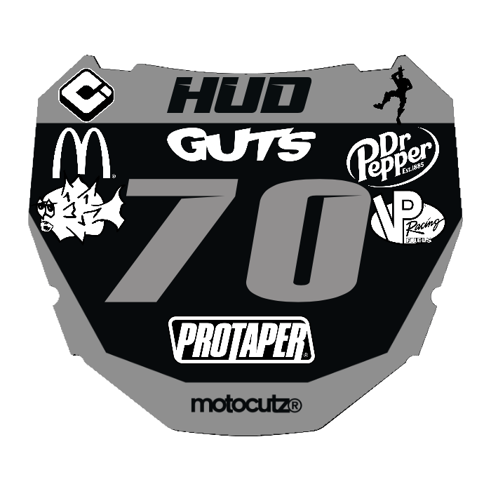 CUSTOM ODI NUMBER PLATE DECAL