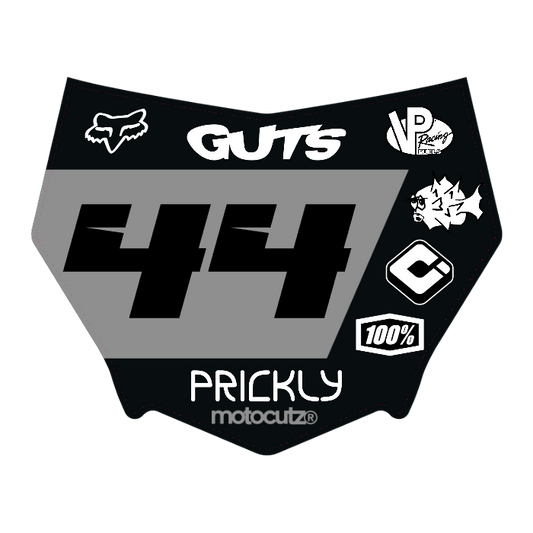 CUSTOM MOTOCUTZ FRONT PLATE DECAL