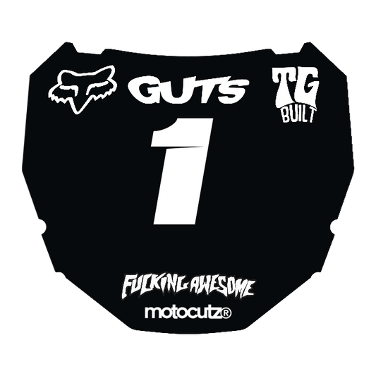 CUSTOM ODI NUMBER PLATE DECAL