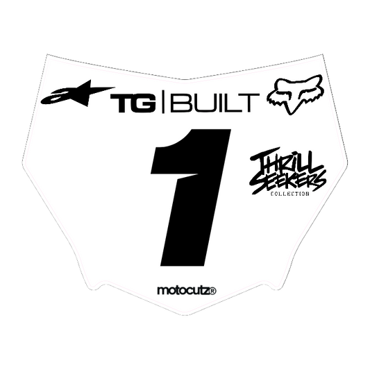 CUSTOM MOTOCUTZ FRONT PLATE DECAL