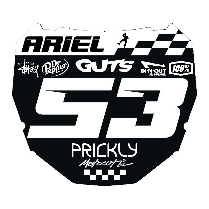 CUSTOM ODI NUMBER PLATE DECAL