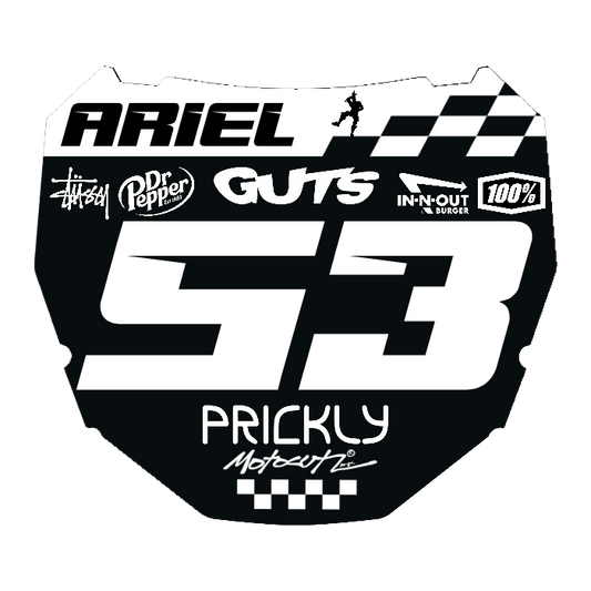 CUSTOM ODI NUMBER PLATE DECAL