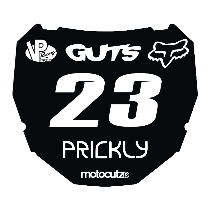 CUSTOM ODI NUMBER PLATE DECAL