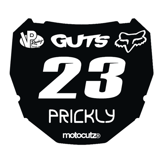 CUSTOM ODI NUMBER PLATE DECAL