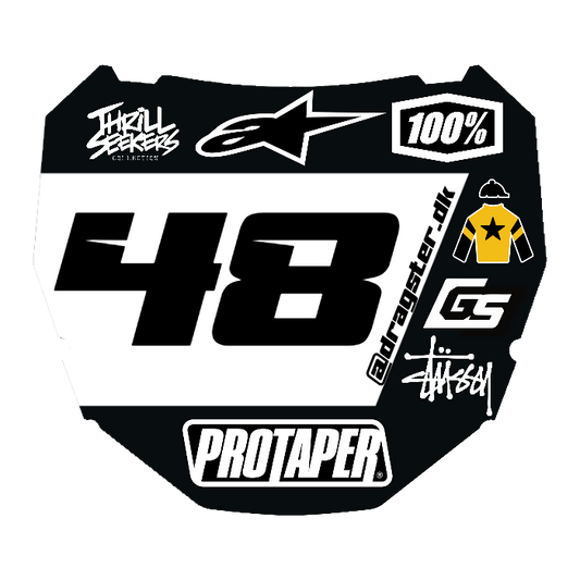 CUSTOM ODI NUMBER PLATE DECAL