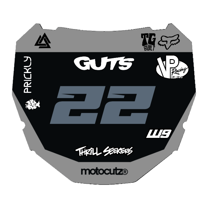 CUSTOM ODI NUMBER PLATE DECAL