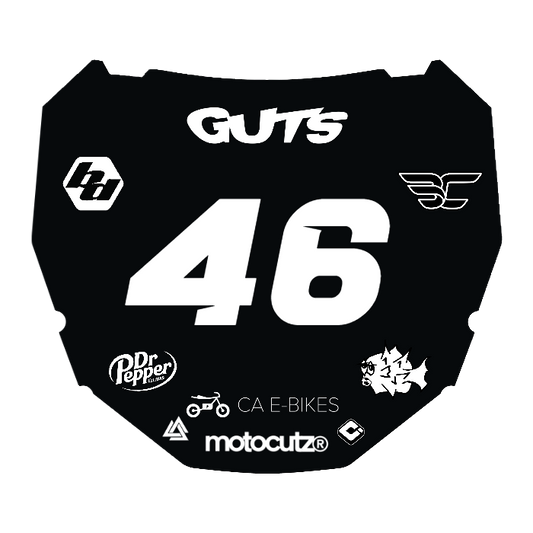 CUSTOM ODI NUMBER PLATE DECAL