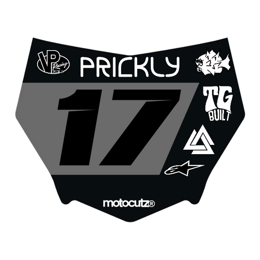 CUSTOM MOTOCUTZ FRONT PLATE DECAL