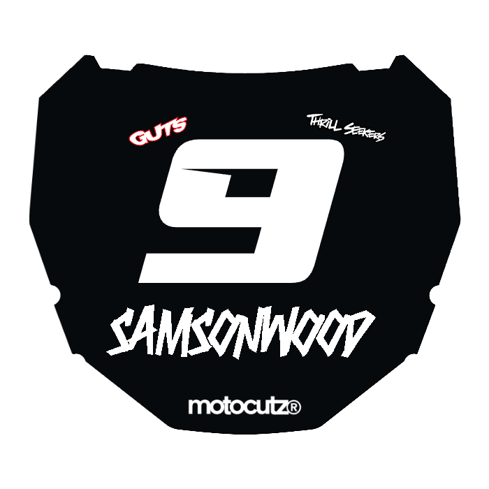 CUSTOM ODI NUMBER PLATE DECAL