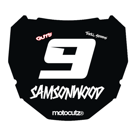 CUSTOM ODI NUMBER PLATE DECAL