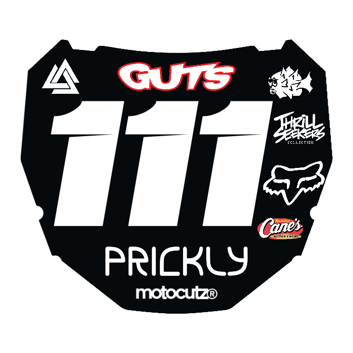 CUSTOM ODI NUMBER PLATE DECAL