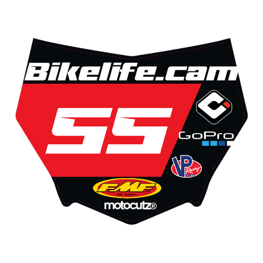 CUSTOM MOTOCUTZ FRONT PLATE DECAL