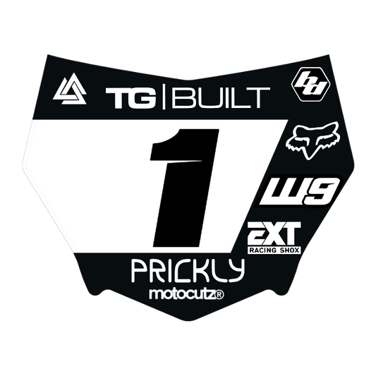 CUSTOM MOTOCUTZ FRONT PLATE DECAL