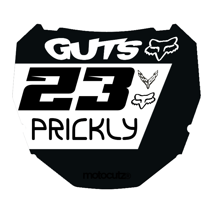 CUSTOM ODI NUMBER PLATE DECAL