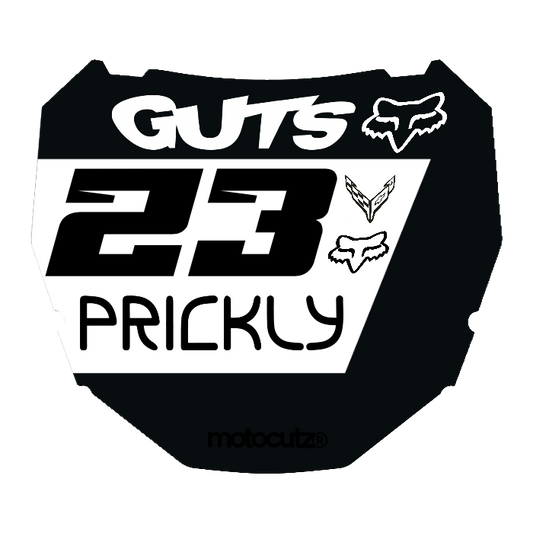CUSTOM ODI NUMBER PLATE DECAL