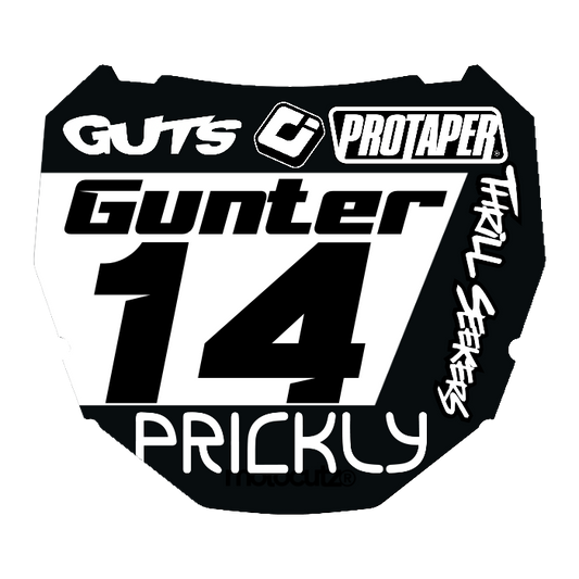 CUSTOM ODI NUMBER PLATE DECAL