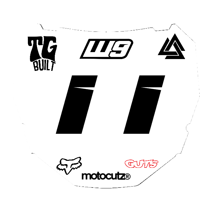 CUSTOM ODI NUMBER PLATE DECAL