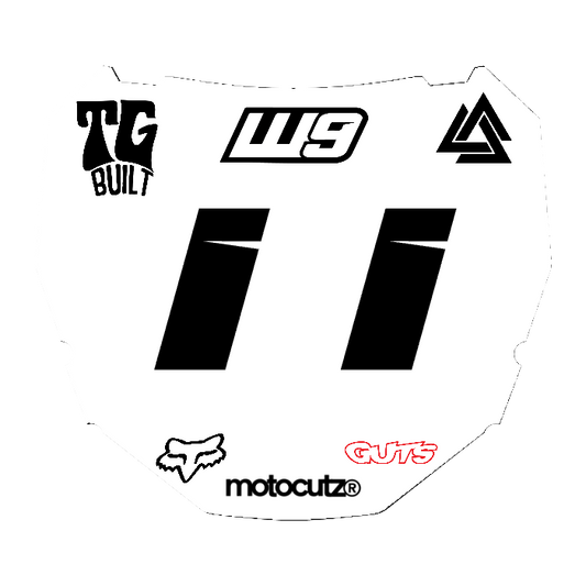 CUSTOM ODI NUMBER PLATE DECAL