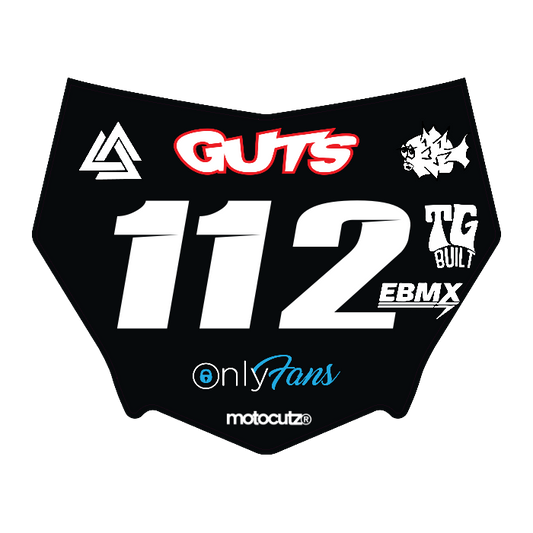 CUSTOM MOTOCUTZ FRONT PLATE DECAL