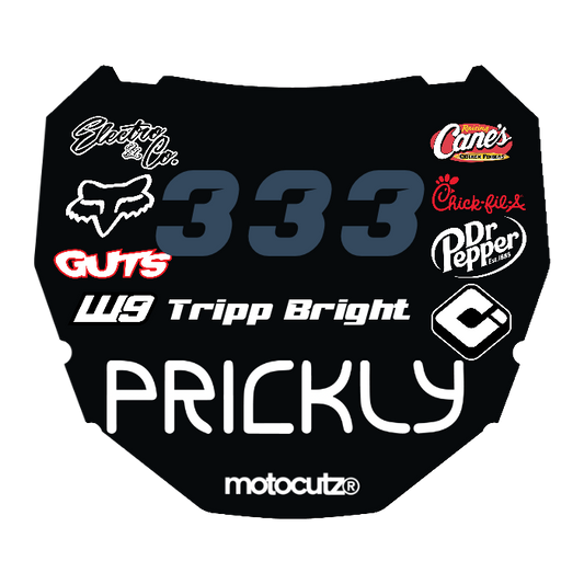 CUSTOM ODI NUMBER PLATE DECAL