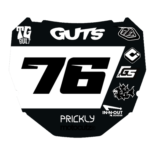 CUSTOM ODI NUMBER PLATE DECAL