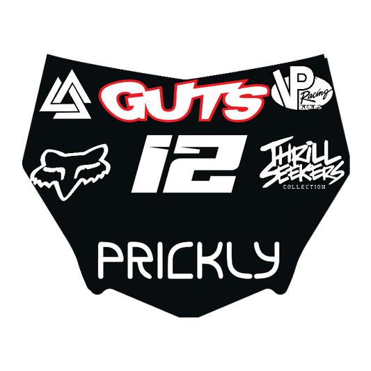 CUSTOM MOTOCUTZ FRONT PLATE DECAL