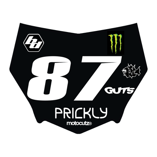 CUSTOM MOTOCUTZ FRONT PLATE DECAL