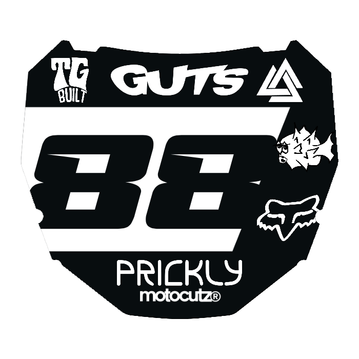 CUSTOM ODI NUMBER PLATE DECAL