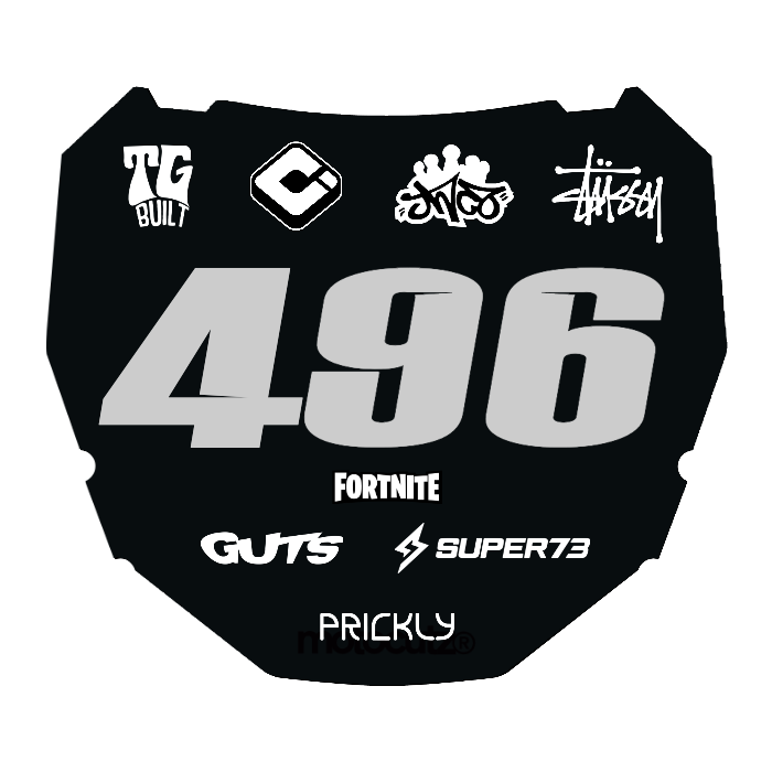 CUSTOM ODI NUMBER PLATE DECAL