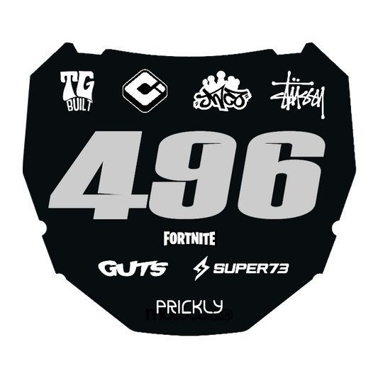 CUSTOM ODI NUMBER PLATE DECAL