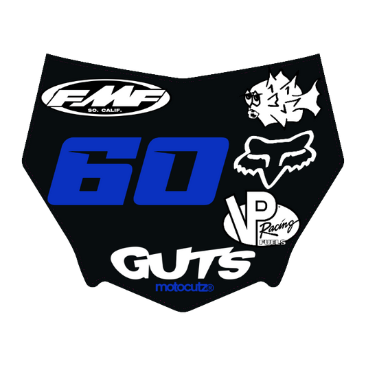 CUSTOM MOTOCUTZ FRONT PLATE DECAL