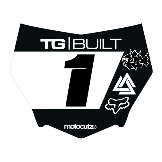 CUSTOM MOTOCUTZ FRONT PLATE DECAL