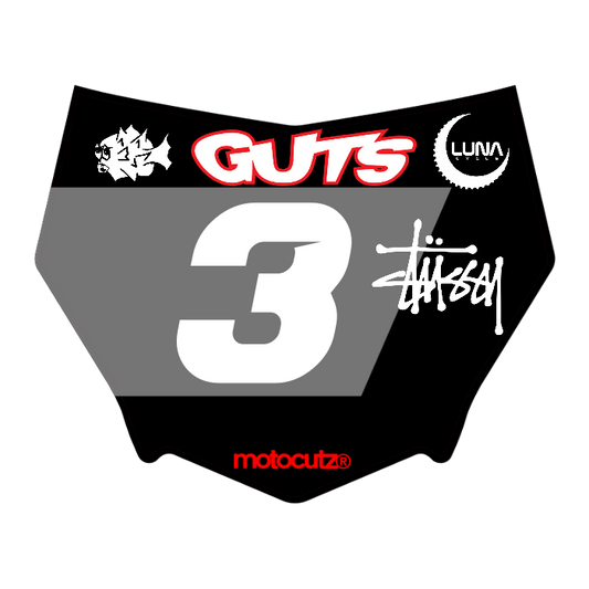CUSTOM MOTOCUTZ FRONT PLATE DECAL
