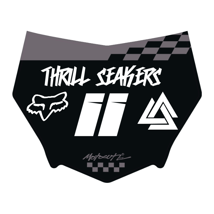 CUSTOM MOTOCUTZ FRONT PLATE DECAL