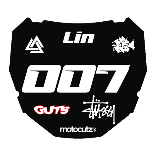 CUSTOM ODI NUMBER PLATE DECAL