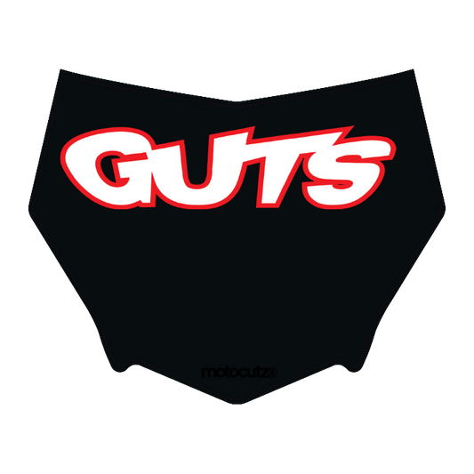 CUSTOM MOTOCUTZ FRONT PLATE DECAL