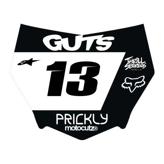 CUSTOM MOTOCUTZ FRONT PLATE DECAL