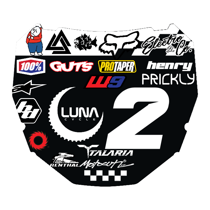 CUSTOM ODI NUMBER PLATE DECAL