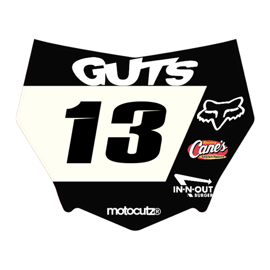 CUSTOM MOTOCUTZ FRONT PLATE DECAL