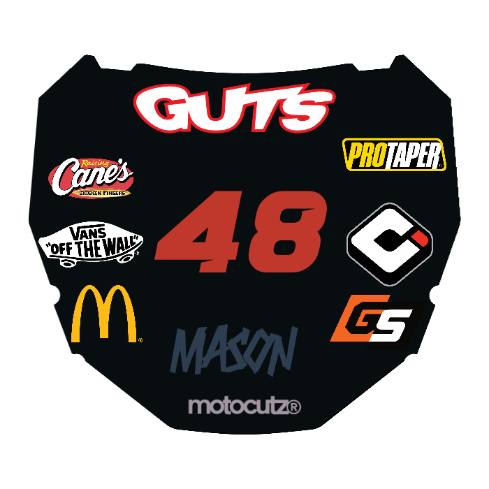 CUSTOM ODI NUMBER PLATE DECAL