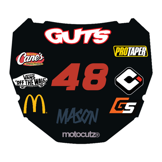 CUSTOM ODI NUMBER PLATE DECAL