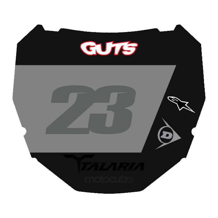 CUSTOM ODI NUMBER PLATE DECAL