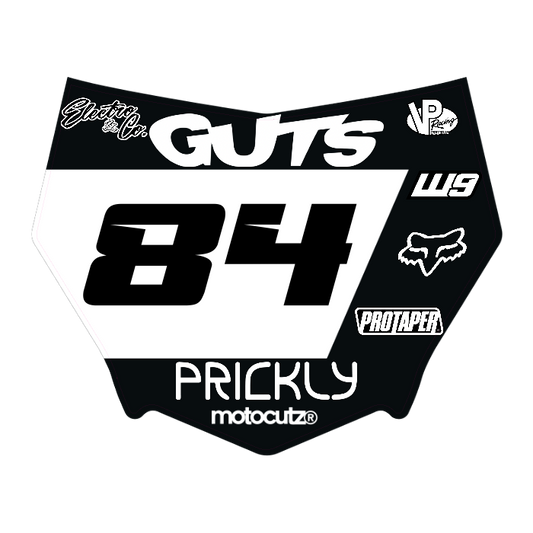 CUSTOM MOTOCUTZ FRONT PLATE DECAL
