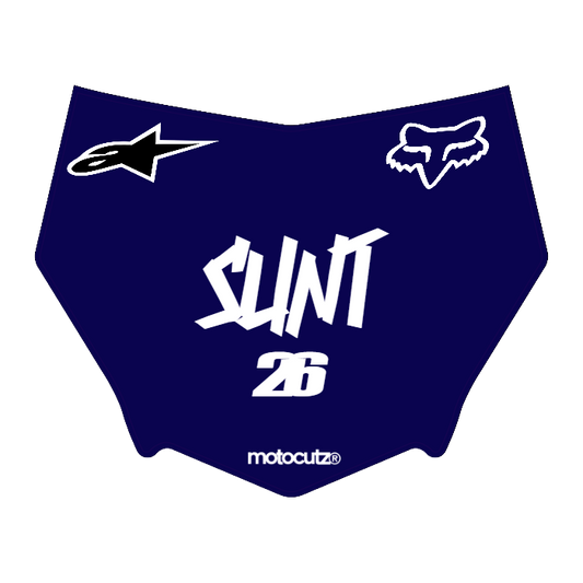 CUSTOM MOTOCUTZ FRONT PLATE DECAL