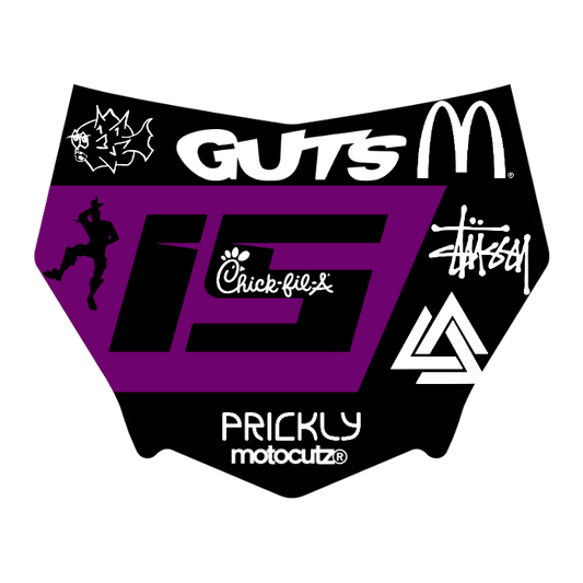 CUSTOM MOTOCUTZ FRONT PLATE DECAL
