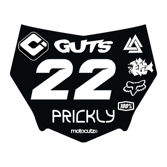 CUSTOM MOTOCUTZ FRONT PLATE DECAL
