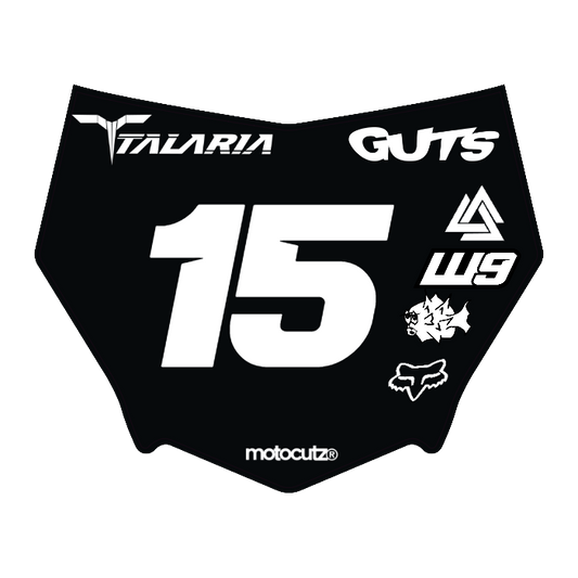 CUSTOM MOTOCUTZ FRONT PLATE DECAL