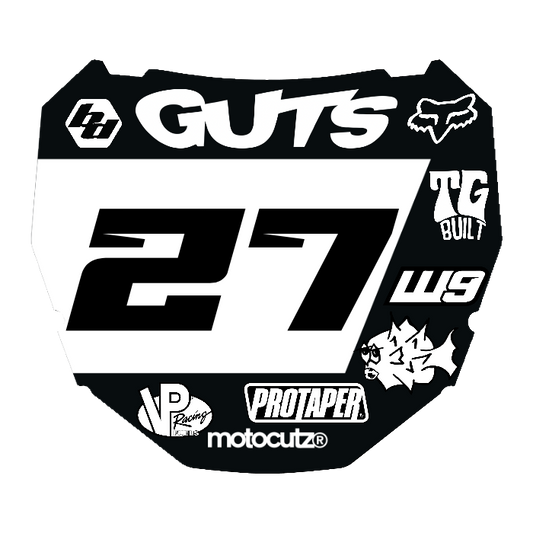 CUSTOM ODI NUMBER PLATE DECAL