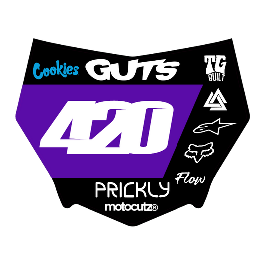 CUSTOM MOTOCUTZ FRONT PLATE DECAL